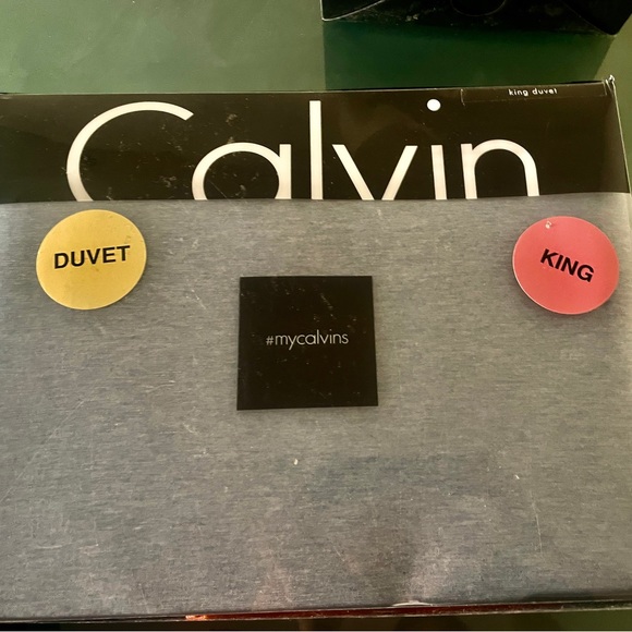Calvin Klein Modern Cotton king size grey Duvet. New in original packaging.